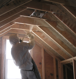 Portland ME attic spray foam insulation